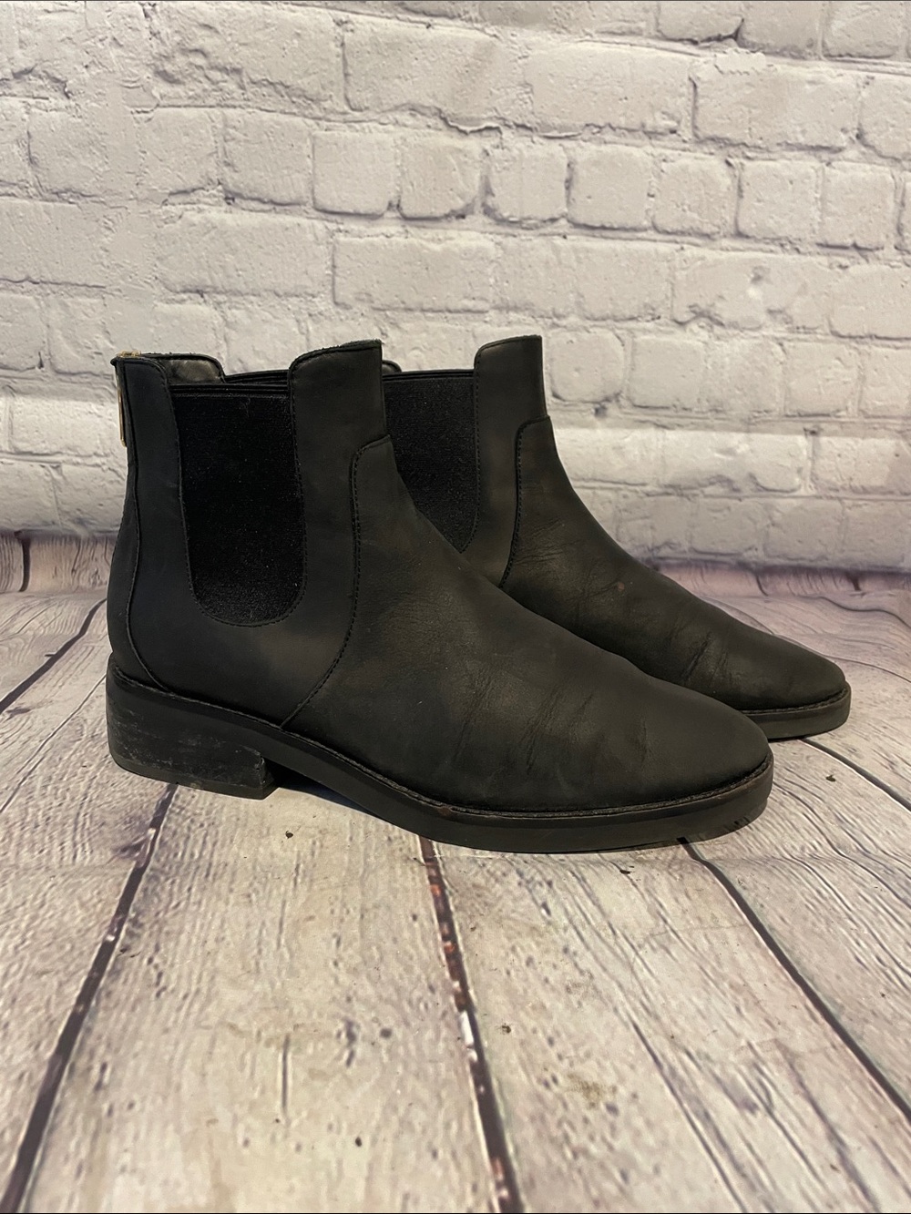 Cole Haan Black Leather Chelsea Ankle Boots • 8.5